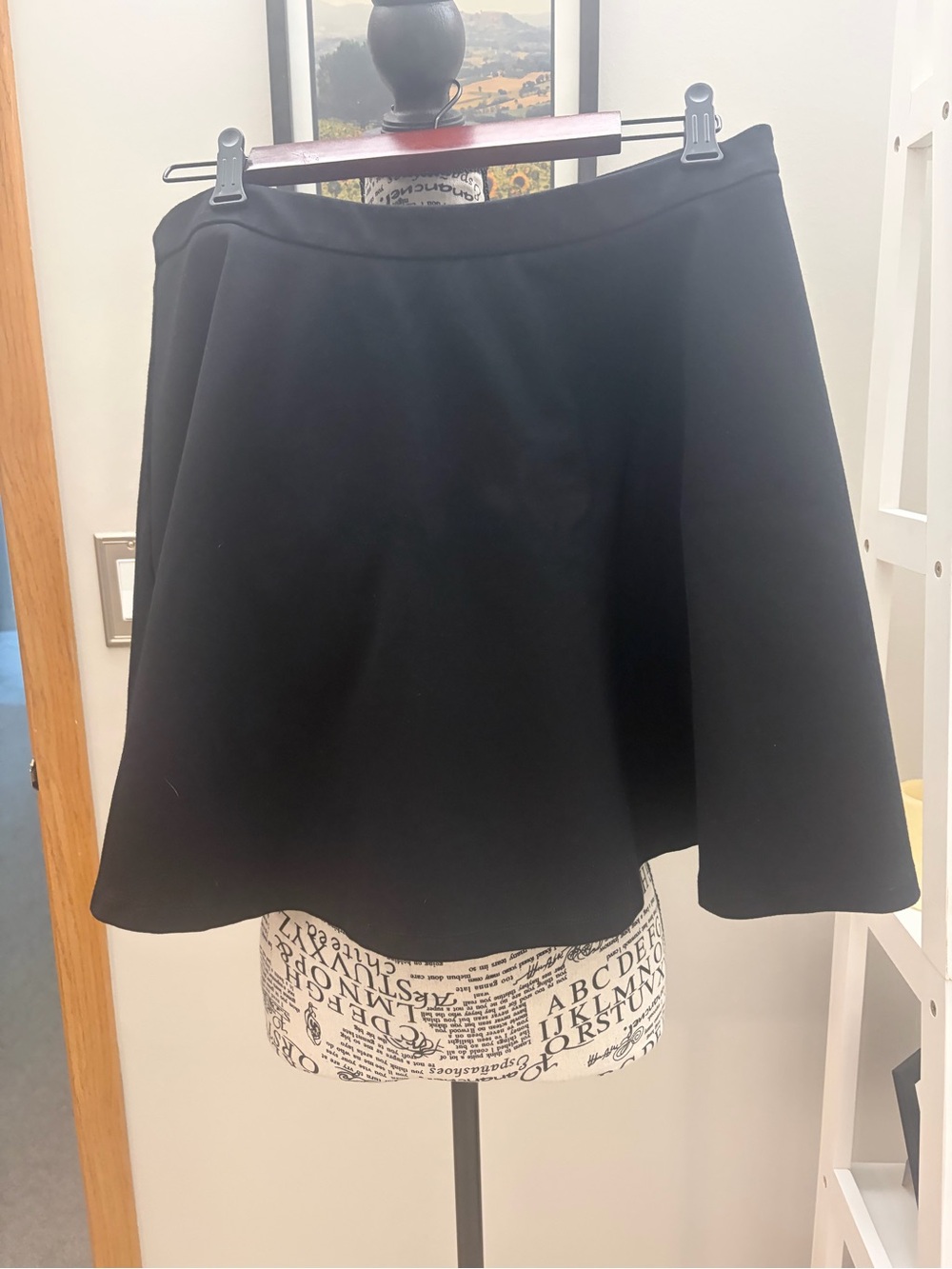 Staud NWOT  Black A-Line Skirt - Women's Flared Skirt